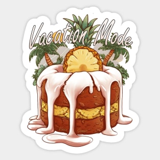 Vacation Mode Swinger Lifestyle Pineapple tropics vacation Sticker